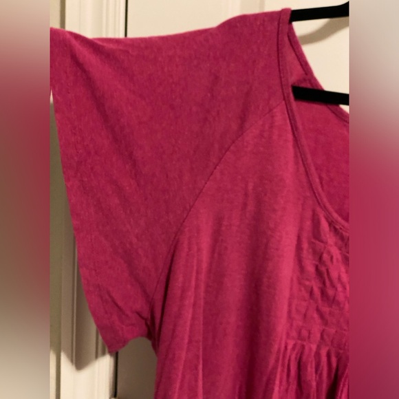 Swimsuits for All Box-Pleat Cover Up. Size 26/28. COLOR: BRIGHT FUCHSIA - Picture 5 of 8